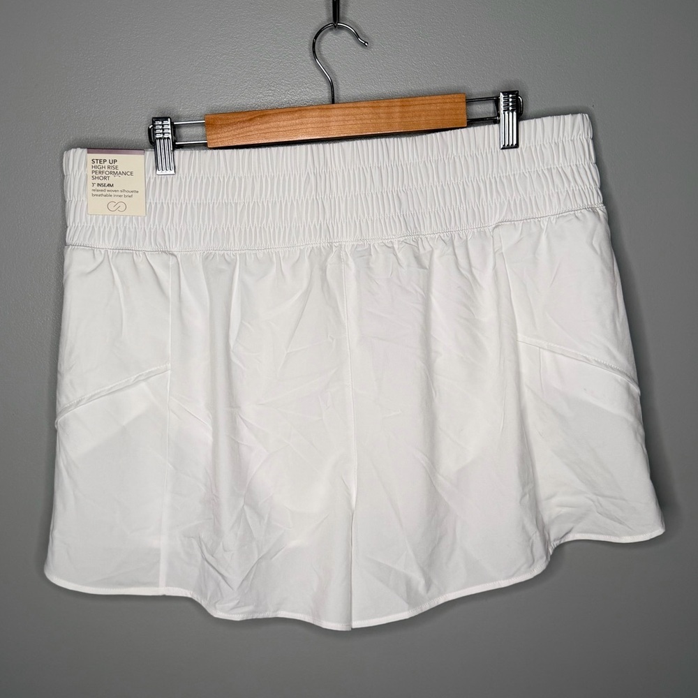 NWT CALIA Step Up High Rise Performance Short - Pure White - Picture 3 of 9